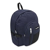 Everest Backpack with Front Mesh Pocket, Navy, One Size