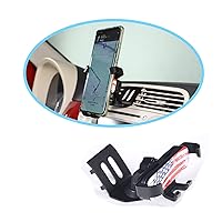Car Phone Mount Fit for Fiat 500 2010 2011 2012 2013 2014 2015,Phone Mount for Car Vent,Dashboard Hands Free Car Phone Holder Mount,Retractable Straight Phone Stand,Black… (E Style)