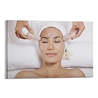 Posters Beauty Salon Salon Poster Facial Treatment Massage Poster Gemstone Therapy Pictures Canvas Art Poster Picture Modern Office Family Bedroom Living Room Decorative Gift Wall Decor 08x12inch(2