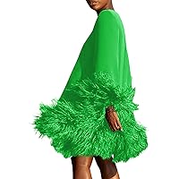 Trendy Long Sleeve Midi Dress for Women Summer Plus Size Elegant Formal Smocked Flowy Casual Cute Party Plush Dress