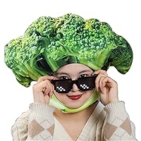2023 Realistic Cabbage,Broccoli,Corn Hat Cap Plush Vegetable Dress Up Mask for Halloween Christmas Party Costume Props