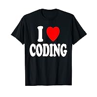 I Heart (Love) Coding Computer Programmer Videogame T-Shirt