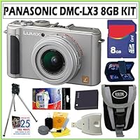 Panasonic Lumix DMC-LX3 Digital Camera (Silver) Deluxe Accessory