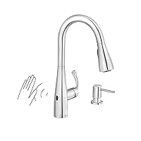 Moen Essie Chrome One-Handle Pulldown Kitchen Faucet, 87014EWC