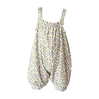 Kids Girls Floral Suspender Sleeveless Jumpsuit Suit Holiday Outdoor Soft Playsuit 6 Month Girls Outfits