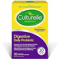 Culturelle Daily Probiotic Formula, Digestive Health Capsules 30 ea (Pack of 4)