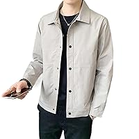 Men's Korean Slim Lapel Short Jacket Spring Autumn Boys Handsome Workwear Jacket Business Casual Coat