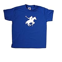 Horse Polo Royal Blue Kids T-Shirt