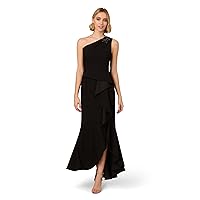 Adrianna Papell Women's Beaded Knit Crepe Gown