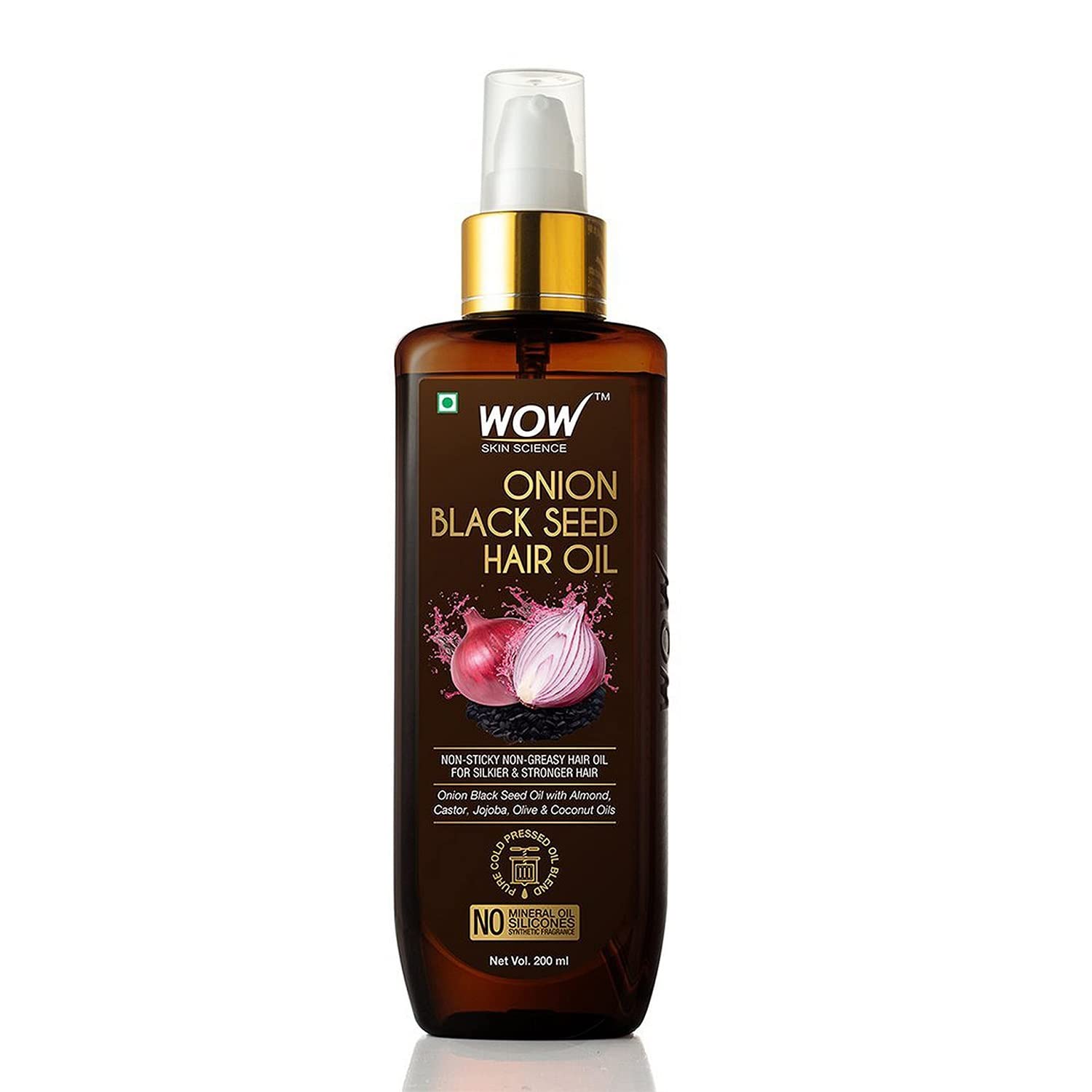 Mua WOW Skin Science Onion Black Seed Hair Oil for Dry Damaged Hair &  Growth - Oil Hair Care Strong Hair Growth Oil - Hair Treatment for Dry  Damaged Hair with Almond,