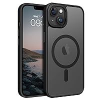 BENTOBEN Magnetic for iPhone 13 Case & iPhone 14 Case [Compatible with Magsafe] Translucent Matte Phone Case iPhone 13/14 Slim Thin Shockproof Women Men Girl Protective Cover for iPhone 13/14, Black