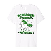 Scoliosis Warrior Green Ribbon Unicorn Scoliosis Awareness Premium T-Shirt