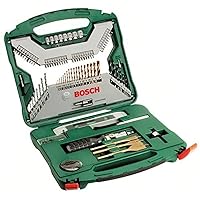 Bosch Home and Garden 100-Piece X-Line Titanium Drill and Screwdriver Bit Set (Wood, Masonry and Metal, Accessories for