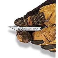 Milspin Rhino Bar | EDC Keychain Pry Bar | Multi Tool | EDC Gear | Stainless Steel Pry Bar, Screw Driver, Box Opener | Minimalist Tool | Made in the USA