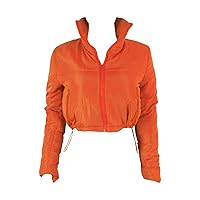 Womens Quilted Lightweight Puffer Jacket Winter Thicken Coats Long Sleeve Zip Solid Color Baggy Short Down Coats