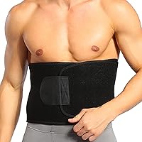 Men's Hot Body Shaper,Premium Waist Trimmer Belt for Weight Loss and Slimming Black