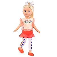 Glitter Girls – 14-inch Fashion Doll – Blonde Hair & Blue Eyes – Sunglasses Top, Heart Leggings & Hair Bow – Poseable Arms & Legs – 3 Years + – Dayle