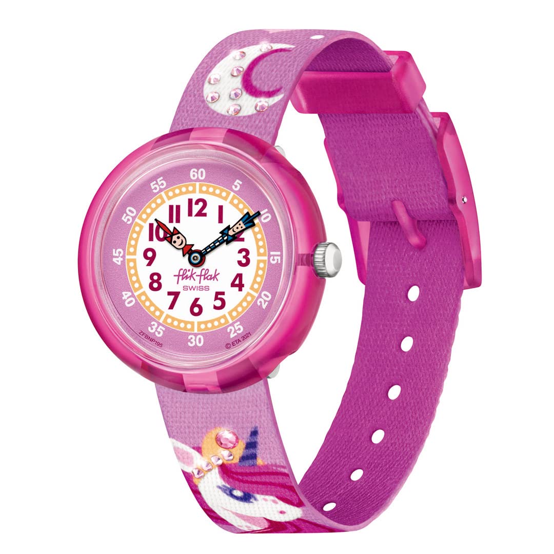 Flik Flak Tales from the World FBNP195 DREAMING UNICORN Watch, Strap