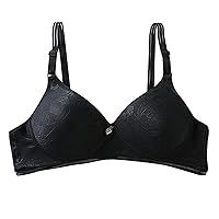 Women's Wireless Lift T-Shirt Bra Soft Lightly Lined Comfort Bralettes No Side Effects Underarm-Smoothing