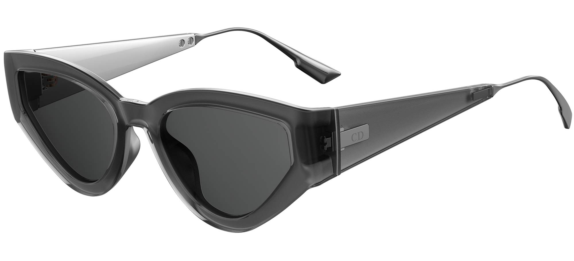 Christian Dior Sunglasses Womens DiorAttitude2 2M01I Shaded GreyBlue Lens  53mm  EyeSpecscom