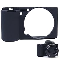 Accessories Compatible for ZVE10,Soft Silicone Protective Cover for Sony ZV-E10 ZVE10 Camera,Lightweight Rubber Cover for Sony Alpha ZVE10(Black)