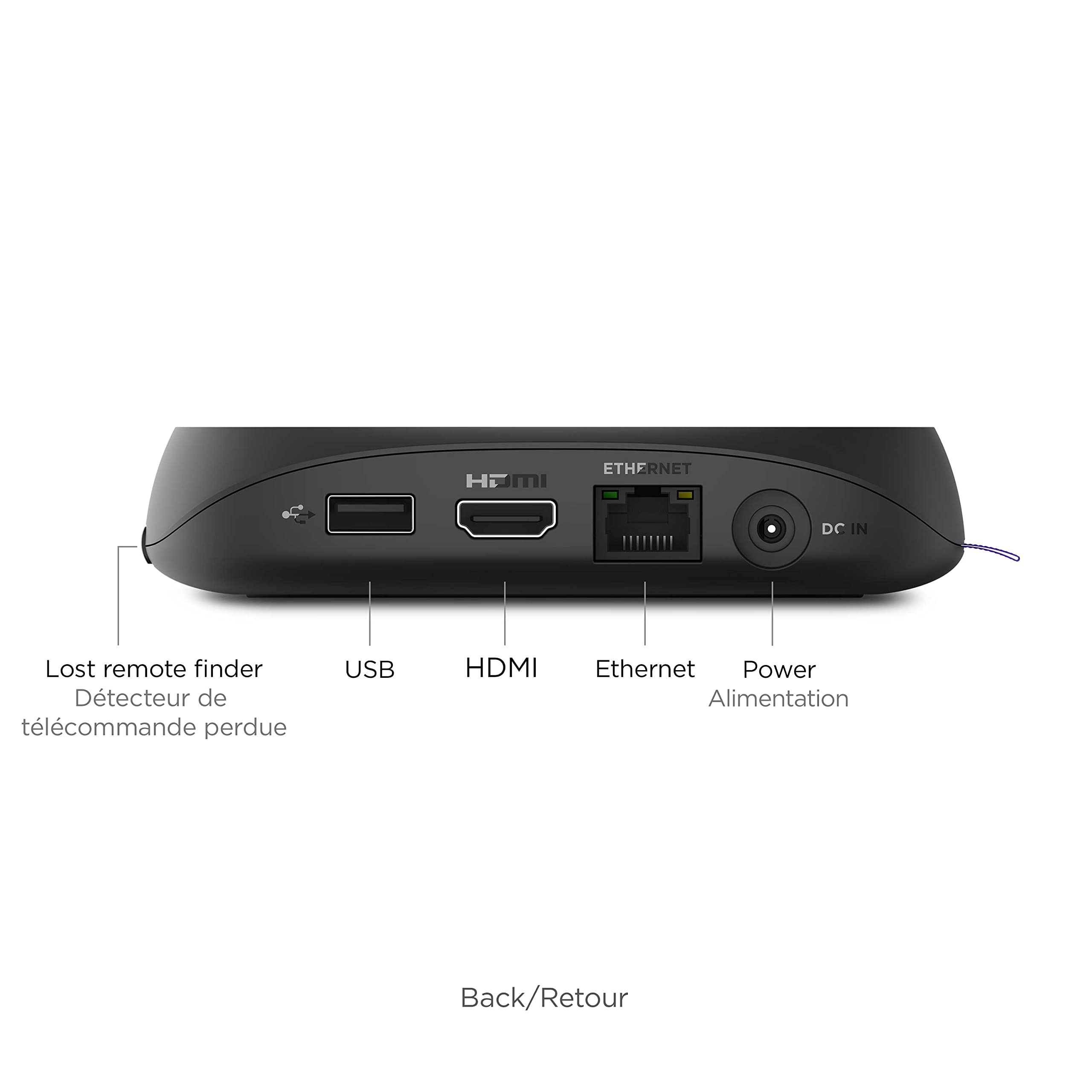 Roku Ultra LT (4K/HDR/HD) Streaming Player with Enhanced Voice Remote, Ethernet W/Premium 6FT 4K Ready HDMI Cable & 64GB MicroSD for Faster Channel Loading (US Version)
