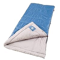 Sun Ridge Cool-Weather Sleeping Bag 40°F Lightweight for Adults, Camping Sleeping Bag with Easy Packing and Draft Tube to Prevent Heat from Escaping