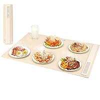 Portable Electric Warming Tray Silicone: Electric Food Warming Tray with Adjustable Temperature, Foldable Warming Tray, Food Warmer Fast Heating for Restaurants, House Parties, Holidays