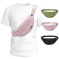 MAXTOP Large Hiking Fanny Pack Crossbody Bags for Women Men Waist Pack Belt Bag with Adjustable Strap, Great Runner Gifts Passport Bag for Running Cycling Traveling Jogging Workout Casual Dog Walking
