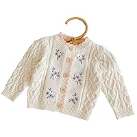 Infant Girls Knit Cardigan Sweater, 1 Pack