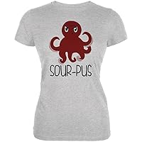 Octopus Sourpuss Funny Cute Juniors Soft T Shirt
