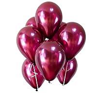 AULE Burgundy Latex Balloons 12 Inches 100 Pack Maroon Balloon for Birthday Party Decorations