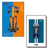 iLuane Display Wallboard for Lego 2022 Ford GT 42154 Bundle with Lego McLaren Formula 1 Race Car 42141, Collectibles Display Wallboard for Building Blocks (Only Display Wallboard)