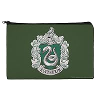 GRAPHICS & MORE Harry Potter Slytherin Painted Crest Makeup Cosmetic Bag Organizer Pouch