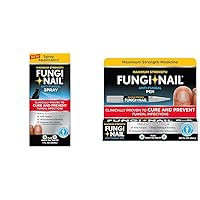 Fungi-Nail Anti-Fungal Foot Spray Kills Fungus 1 Oz & Pen Applicator Kills Fungus 0.10 Fl Oz