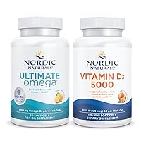 Nordic Naturals Ultimate Cognitive and Bone Density Pack - Ultimate Omega Vitamin D3 1000, Orange