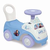 Kiddieland: Lights N' Sounds: Ride-On - Frozen 2 - Disney Foot to Floor Activity Vehicle, Interactive Push & Pull Toy Car, Toddlers, Ages 12-36 Months