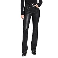 BLANKNYC Women's Vegan Leather Hoyt Mini Boot Cut Pants