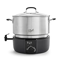 Ball EasyCanner Electric Water Bath Canner, 21 quart, Silver