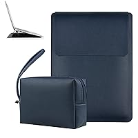 13/13.3 inch Laptop Sleeve Case with Stand,Boshiho Slim Laptop Carrying Case Waterproof Leather Computer Protective Cover Bag for 13/13.3
