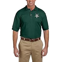 Order of The Eastern Star Embroidered Masonic Men's Polo Shirt