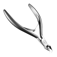 Cuticle Nippers Salon Grade for Manicurist Extremely Sharp Effortless Cuticle Trimmer Precise Clippers Pedicure Manicure Nail Care Tool, opove X7 mini, Space Gray