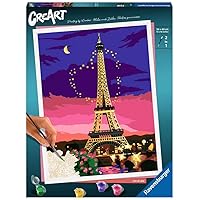 Ravensburger City of Love Paint by Numbers Kit for Adults - 23624 - Painting Arts and Crafts for Ages 14 and Up