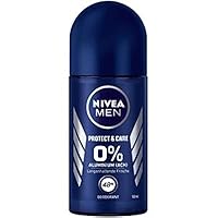 Nivea Men Protect & Care Roll On | 48 Hrs No Skin Irriation 0% Alcohol | 50ml (1.69 Fl Oz)