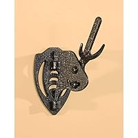 Skull Hooker Mini Hooker Skull Hanger - Perfect Kit for Hanging and Mounting Taxidermy Bear, Small Deer, Pronghorn, and Other Smaller Skulls for Display, Graphite Black