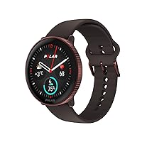 Polar Ignite 3 Series Fitness Tracking Smartwatch with AMOLED Display, GPS, Heart Rate Monitoring, Sleep Analysis, and Real-Time Voice Guidance; S-L, for Men or Women, Brown Copper