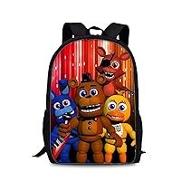 Unisex Five Nights at Freddy's 3D Print Knapsack Lightweight Students Daypack-Large Computer Bag for Daily Life