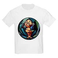Kids Light T-Shirt Stained Glass Mother and Child