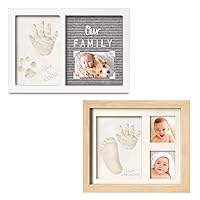 KeaBabies Baby Hand and Footprint Kit with Felt Letterboard and Baby Hand and Footprint Kit - Personalized Baby Gifts for Boys Girls, Baby Footprint Kit