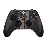 MightySkins Skin Compatible with Xbox Series X and S Controller - Thin Red Line | Protective, Durable, and Unique Vinyl Decal wrap Cover | Easy to Apply and Change Styles | Made in The USA